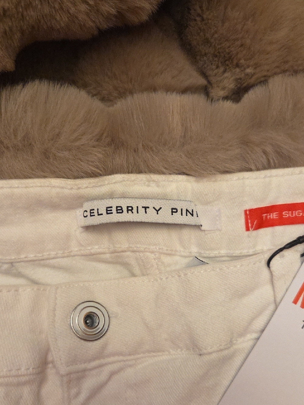 Celebrity Pink Optic White Clothing Tag